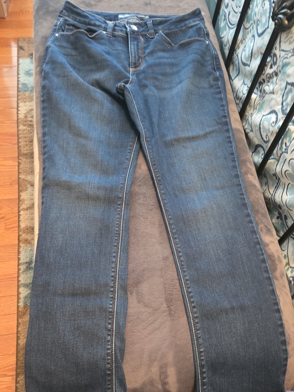 Lee Perfect Fit Women's Straight Leg Jeans in Dark Blue Denim